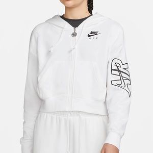 Womens Nike Air Oversized Full-Zip Fleece Hoodie